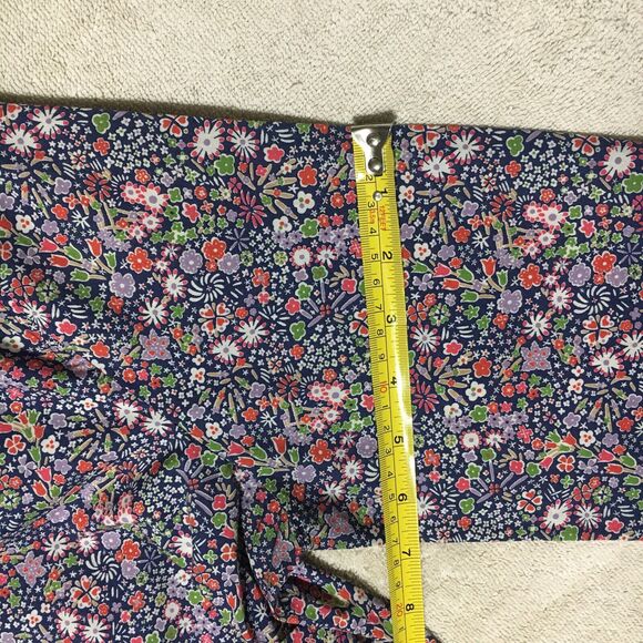 J Crew Liberty Art Fabrics Floral Perfect Shirt Women 8 Multicolor Cottage - Picture 12 of 13